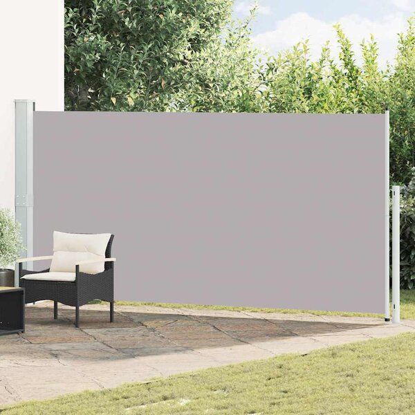 Zatahovací boční markýza 180 x 514 cm šedá 313407