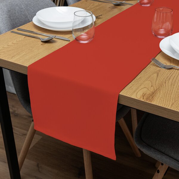 Biante Dekorační běhoun na stůl Rongo RG-088 Cihlově červený 20x120 cm