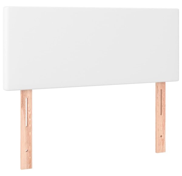 Box spring postel s matrací bílá 80 x 200 cm umělá kůže 3140970