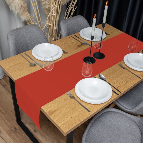 Biante Dekorační běhoun na stůl Rongo RG-088 Cihlově červený 20x120 cm