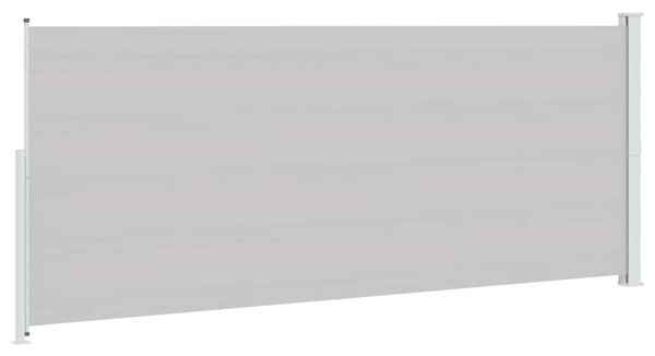 Zatahovací boční markýza 200 x 514 cm šedá 313419