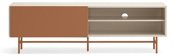 TV stolek v béžovo-cihlové barvě 180x56 cm Nube – Teulat