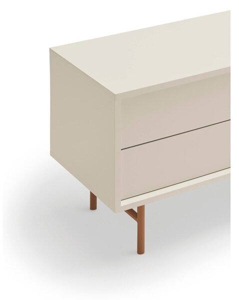 TV stolek v béžovo-cihlové barvě 180x56 cm Nube – Teulat