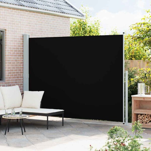 Zatahovací boční markýza 220 x 314 cm černá 313423
