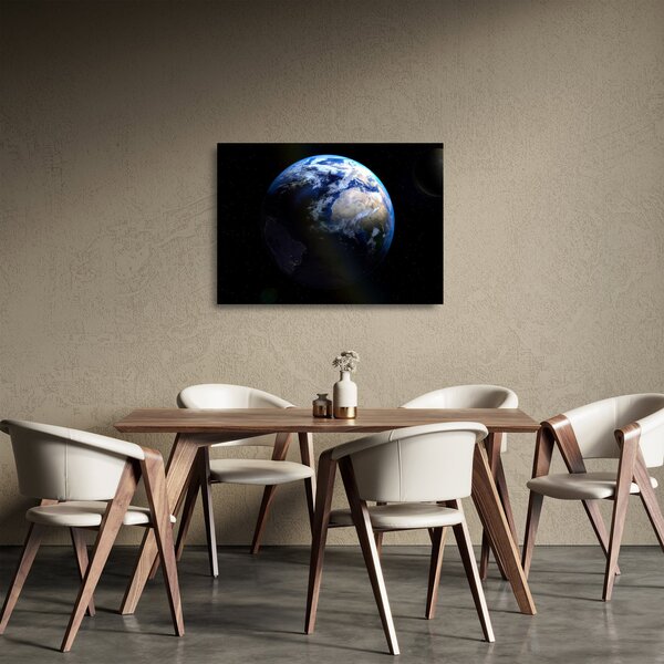 Skleněný obraz planety Země (70x50 cm)