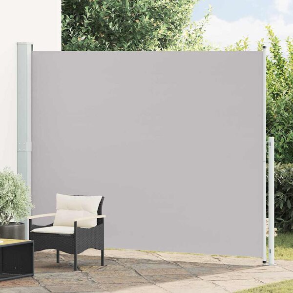 Zatahovací boční markýza 220 x 314 cm šedá 313425