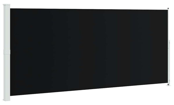 Zatahovací boční markýza/zástěna 220 x 514 cm černá 313429