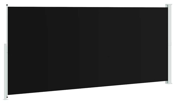 Zatahovací boční markýza/zástěna 220 x 514 cm černá 313429