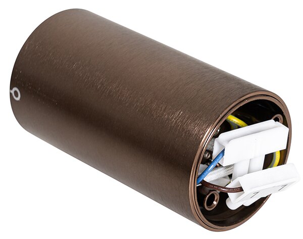 Chytré přisazené bodové svítidlo tmavě bronzové vč. Wifi GU10 50 mm - Tuba