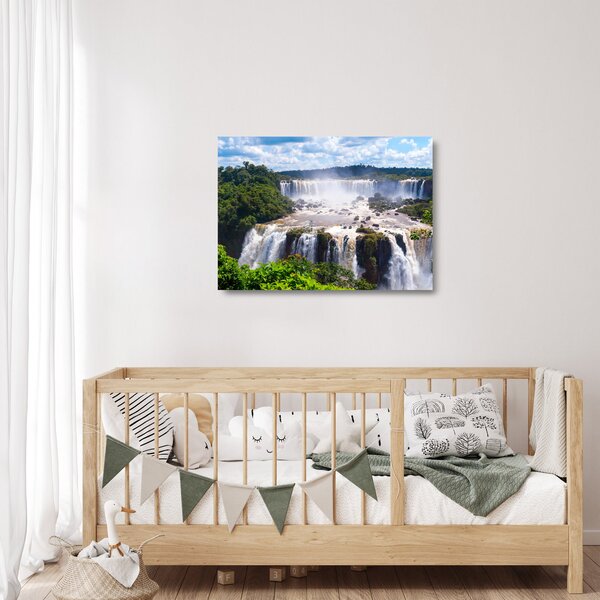 Skleněný obraz Iguassu vodopádů (70x50 cm)