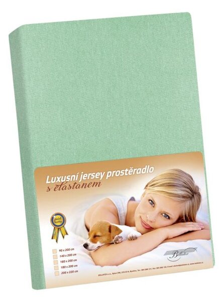 Jersey LUX Zelená /352 - 90x200 cm