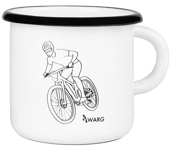 Hrnek Warg Cup Cyclist Barva: bílá