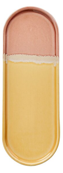 MEDLEY Podnos 30 x 11 cm - žlutá/růžová