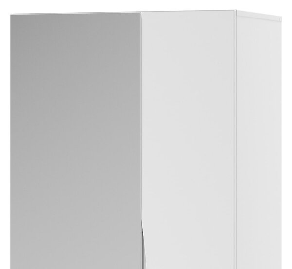 Szynaka Předsíňová skříň Lucca 08 60 cm se zrcadlem bílá