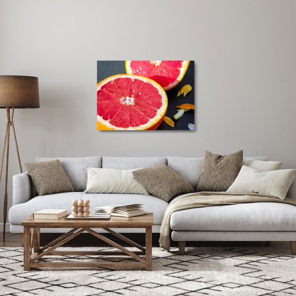 Skleněný obraz rozkrojených grapefruitů (70x50 cm)