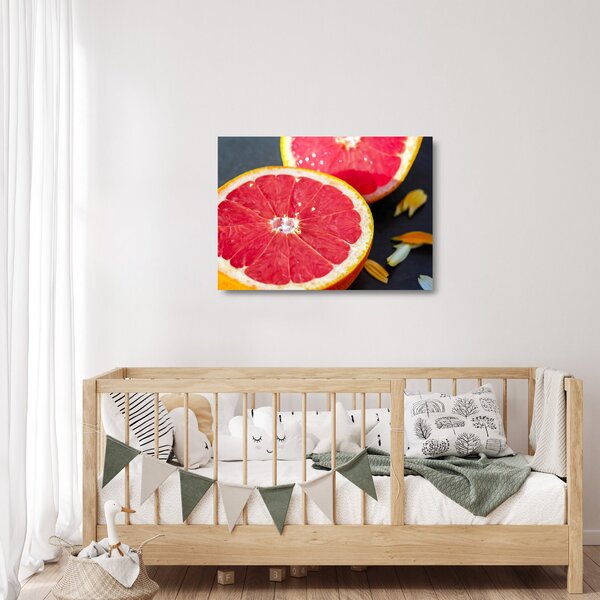 Skleněný obraz rozkrojených grapefruitů (70x50 cm)