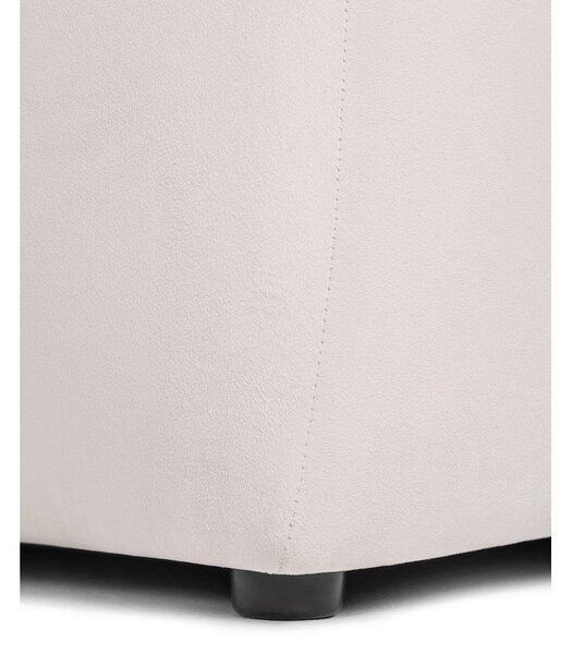 Krémová sametová pohovka 225 cm Cube – Bonami Selection