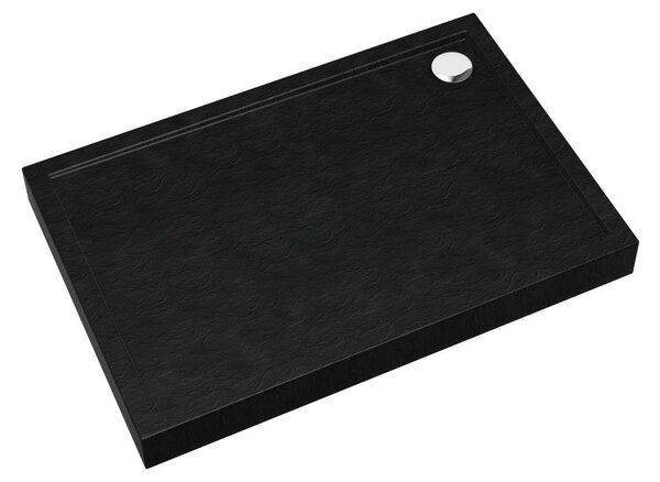 Schedline Cameron Black Stone obdélníková sprchová vanička 120x80 cm černá 3ST.C1P-80120/C/ST