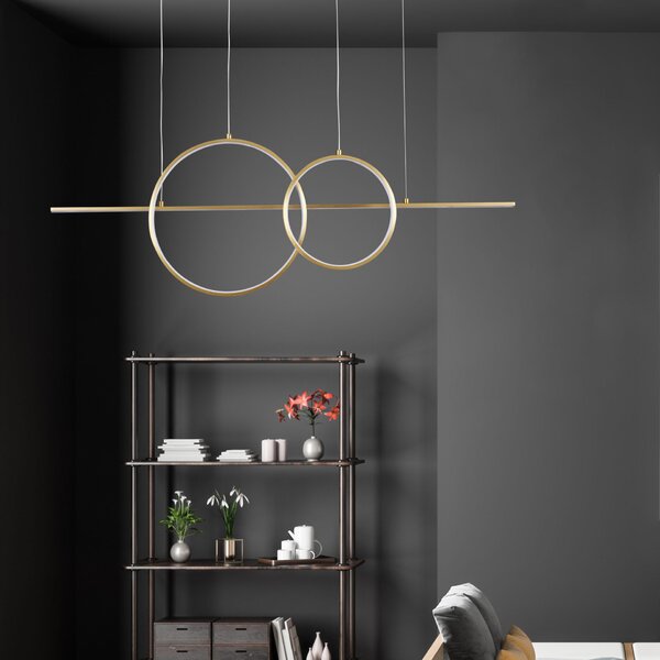 Goldlux Laura závěsné svítidlo 1x42 W zlatá 331809