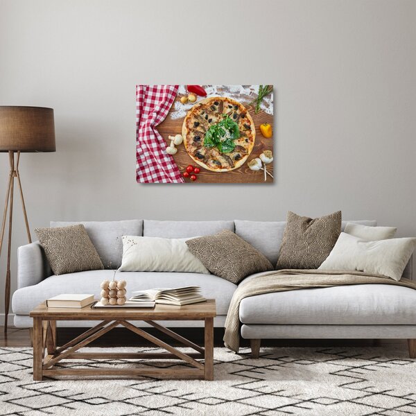 Skleněný obraz pizzy (70x50 cm)