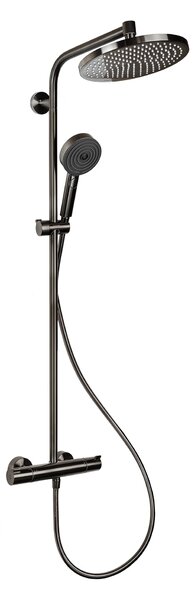 Hansgrohe Crometta sprchová sada na stěnu s termostatem s dešťovou sprchou černá 27268340