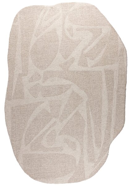 Béžový vlněný koberec ZUIVER FORMS 160 x 230 cm