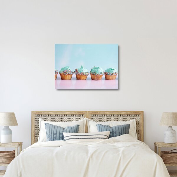 Skleněný obraz cupckes (70x50 cm)