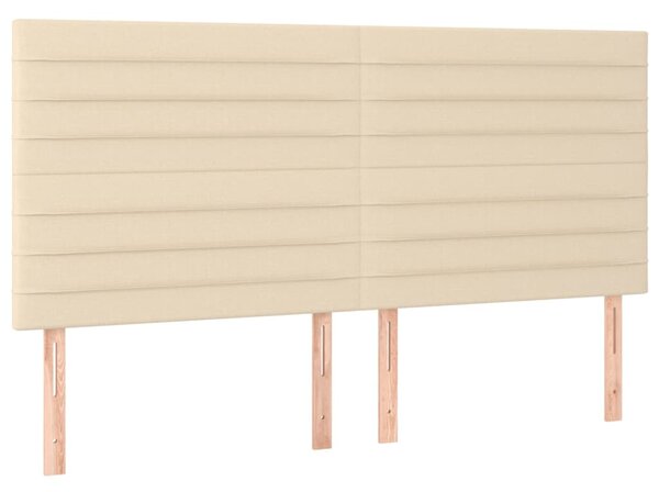 Box spring postel s matrací krémová 160x200 cm textil 3136690