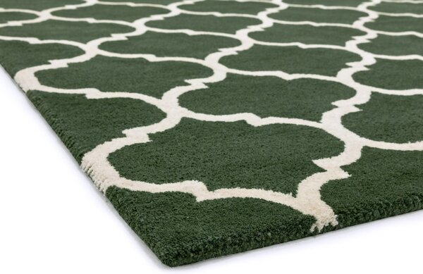 Zelený koberec Swans Ogee Green Rozměry: 80x150 cm