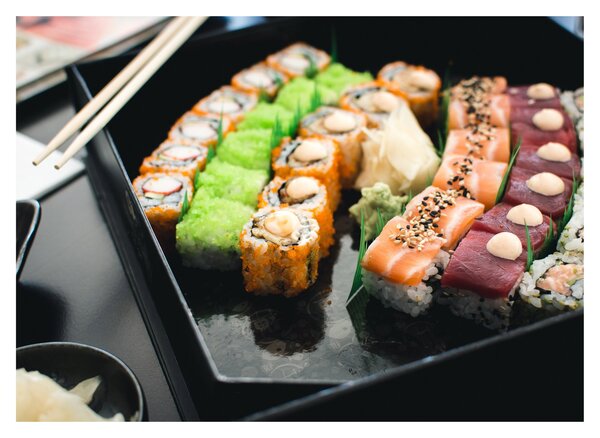 Skleněný obraz - Sushi (70x50 cm)