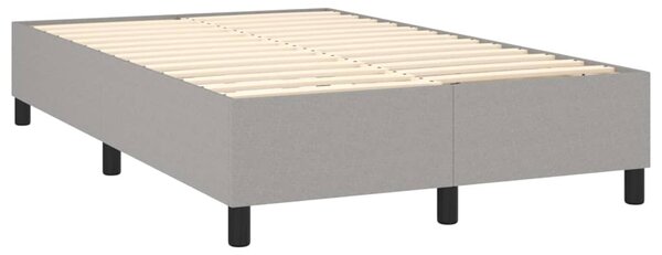 Box spring postel s matrací světle šedá 120 x 200 cm textil 3136661