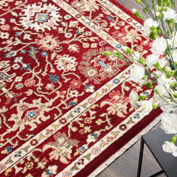 Makro Abra Kusový koberec RIVOLI EF52A Klasický červený Rozměr: 80x150 cm