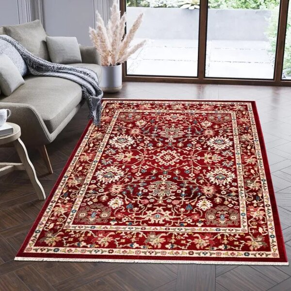 Makro Abra Kusový koberec RIVOLI EF52A Klasický červený Rozměr: 80x150 cm