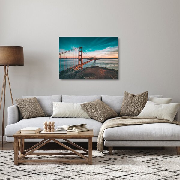 Skleněný obraz- Golden Gate, San Francisco (70x50 cm)