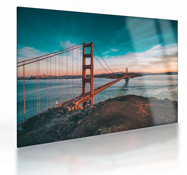 Skleněný obraz- Golden Gate, San Francisco (70x50 cm)