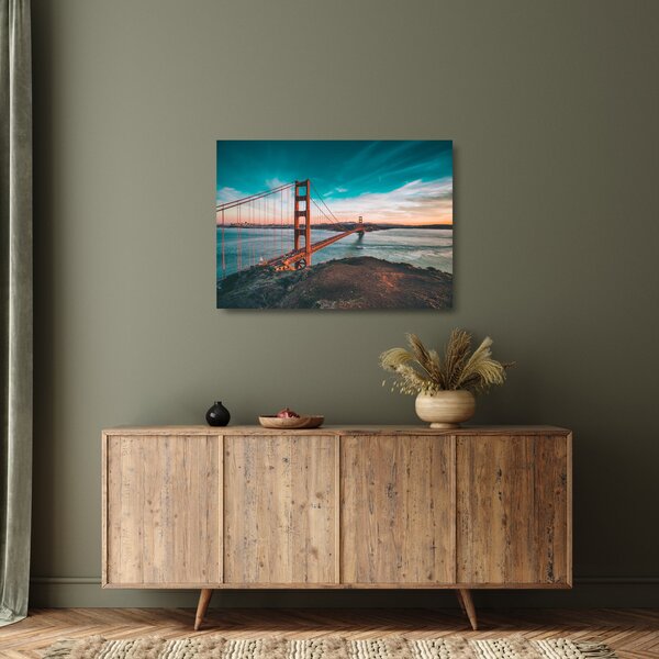 Skleněný obraz- Golden Gate, San Francisco (70x50 cm)
