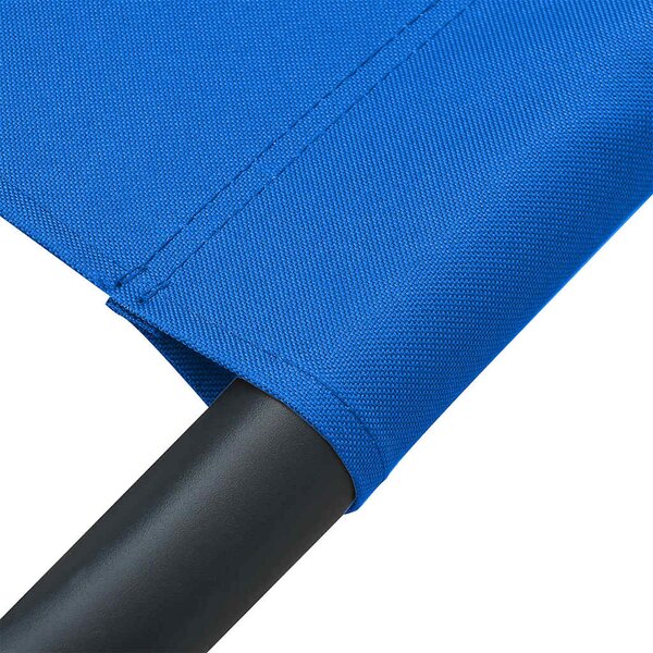 Zahradní lehátko textil modré 313531