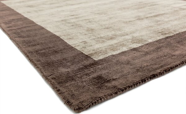 Hnědý koberec Ife Border Choco Mocha Rozměry: 120x170 cm