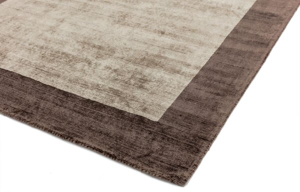 Hnědý koberec Ife Border Choco Mocha Rozměry: 120x170 cm