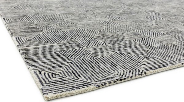 Černý koberec Moby Black / White Rozměry: 120x170 cm