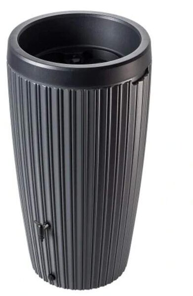SUD na dešťovou vodu MIKA 240 L, antracit s kohoutkem 3/4
