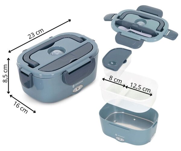 Ohřívací box na jídlo 1,5 l SPRINGOS KI0204 modrý