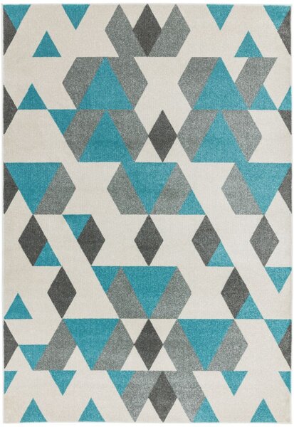 Modrý koberec Dickinson Pyramid Blue Rozměry: 120x170 cm