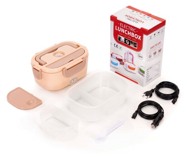 Ohřívací box na jídlo 1,5 l SPRINGOS KI0205 lososový