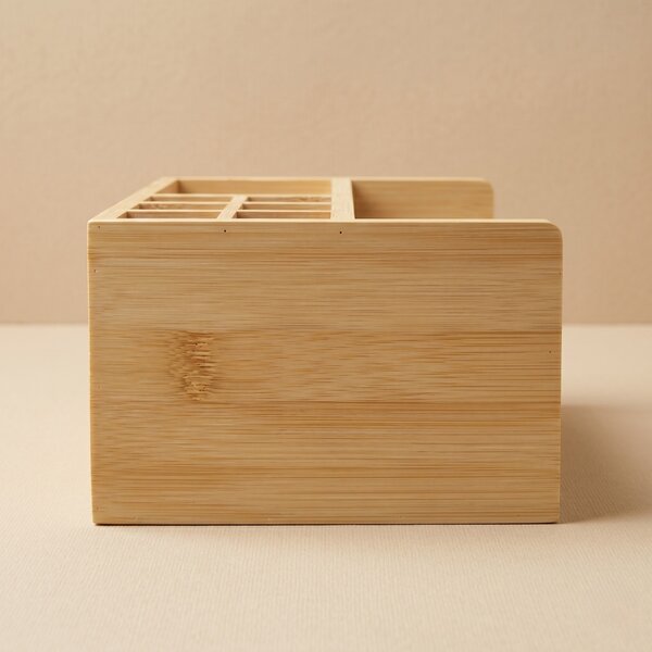 Bambusový organizér na stůl, 10 x 25 x 15,5 cm