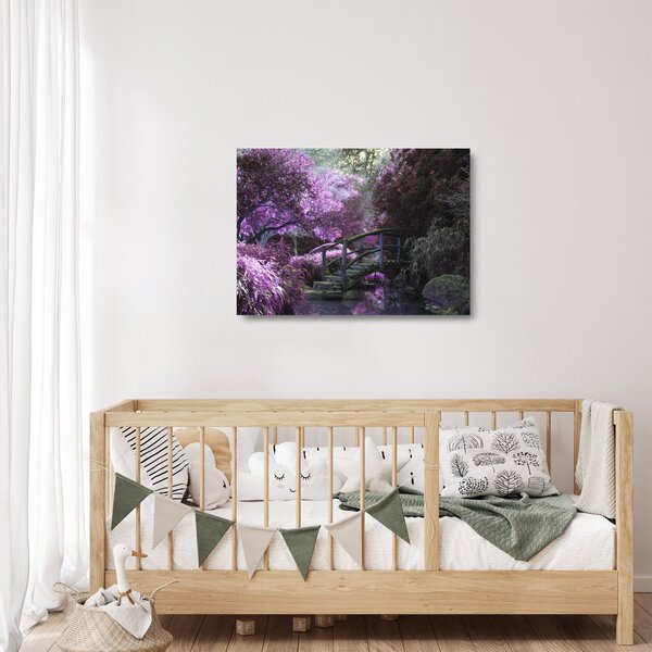 Skleněný obraz - Mystická zahrada (70x50 cm)