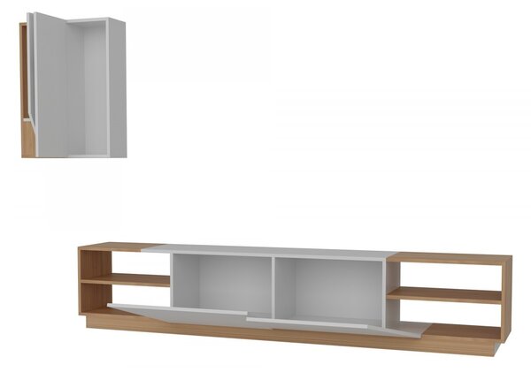 Hanah Home Obývací stěna Zebra bílá/teak