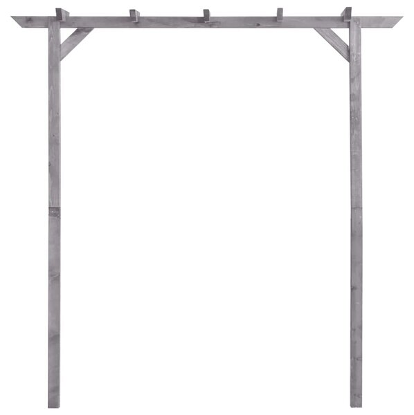 Zahradní pergola šedá 200 x 40 x 205 cm impregnovaná borovice 313567