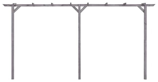 Zahradní pergola šedá 400 x 40 x 205 cm impregnovaná borovice 313568