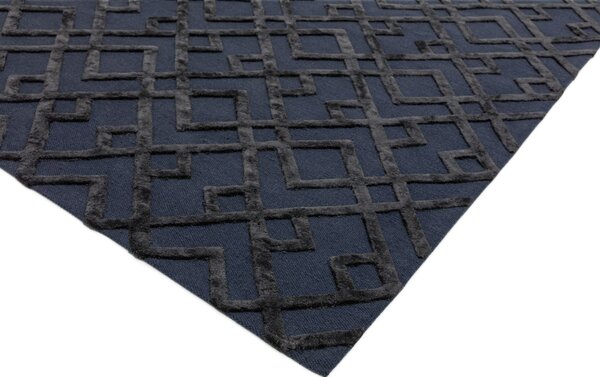 Černý koberec Doons Black Trellis Rozměry: 120x170 cm